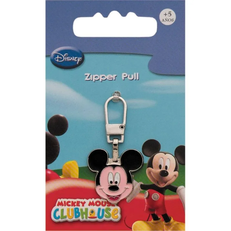 Tirette Fashion-Zipper Disney Mickey Mouse tête