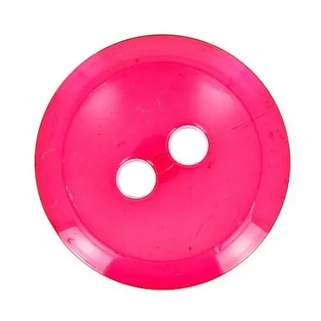 boutons couture rose x30 - 34 mm bt 2 trous transparent cuvet