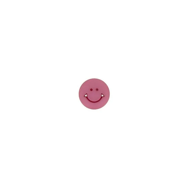 Bouton smiley plat à pied violet - x30 - 12 mm