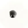 Bouton à pieds boule nacrée gris foncé x30 - 12 mm