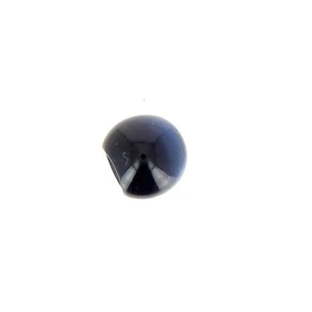 Bouton à pieds boule nacrée bleu foncé x30 - 12 mm