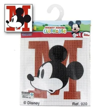 Canevas Disney Mickey profil gros trous 15 x 15 cm