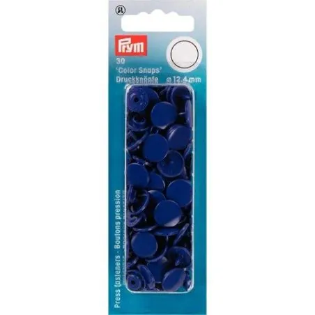 Boutons pression color snaps bleu marine 12,4 mm