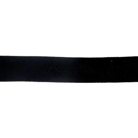Ruban Biais Jersey noir - 20 m - 20 mm