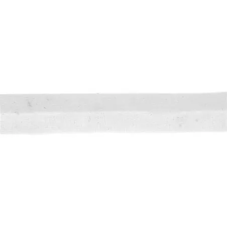 Ruban Biais Jersey blanc - 20 m - 20 mm