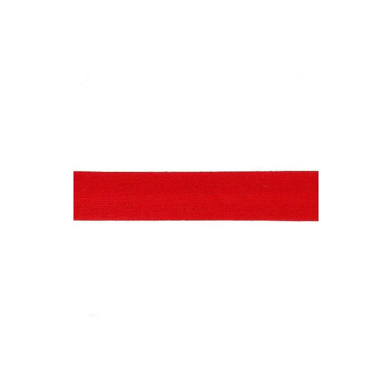 Ruban Biais Jersey rouge - 20 m - 20 mm