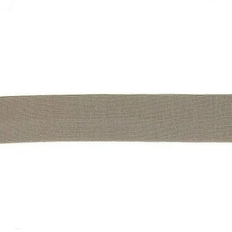 Ruban Biais Jersey gris - 20 m - 20 mm