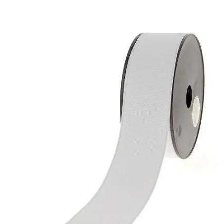 Ruban blanc Disquette 12.5 m Élastique côtelé 50 mm
