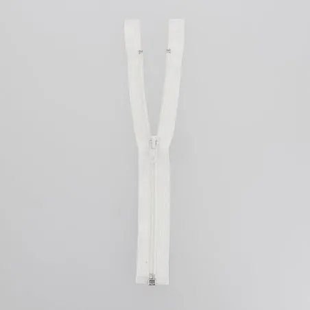 Fermeture eclair blanc n°4 séparable 60 cm