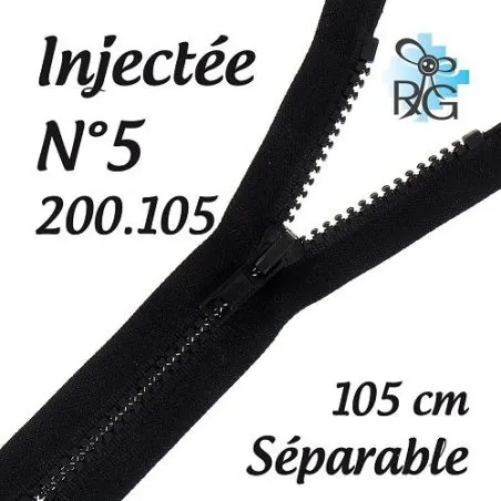 Fermeture injectée n°5 séparable 105 cm