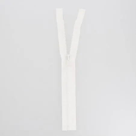 Fermeture eclair blanc n°5 séparable 135 cm