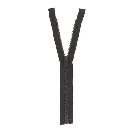 Separable grey zipper n°5 200 cm