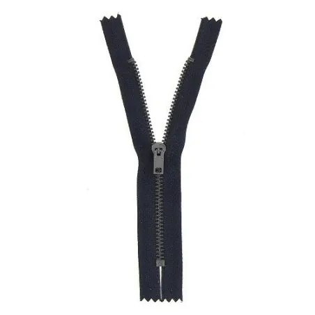 Dark gray zipper non separable pants - 18 cm