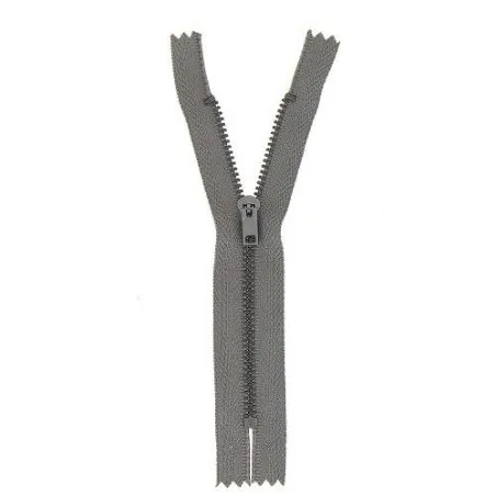 Light gray zipper non separable pants - 18 cm