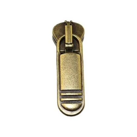 Fancy zipper slider copper n1