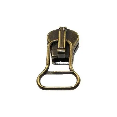 Fancy zipper slider copper n2