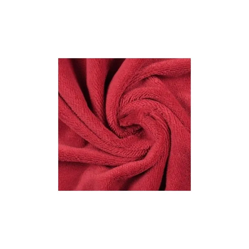 Tissu éponge de bambou rouge