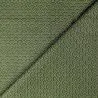 Tissu coton vert kaki imprimé géométrique