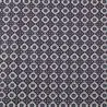 Tissu coton taupe imprimé géométrique