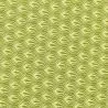 Tissu coton vert anis imprimé géométrique