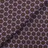 Tissu coton violet imprimé géométrique