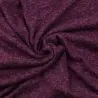 Tissu jersey coton chiné prune