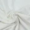 Tissu jersey coton côtelé blanc