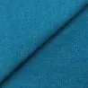 Tissu jersey coton côtelé turquoise