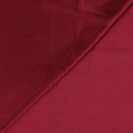 Tissus satin polyester rouge carmin - Toucher soie