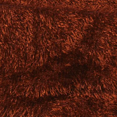 Tissus lainage orange poils long