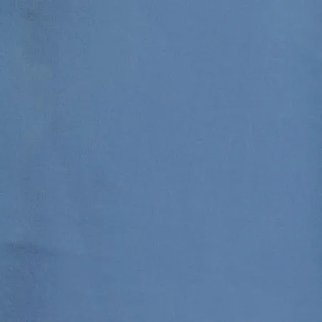 Tissus crêpe de polyester bleu double face écru