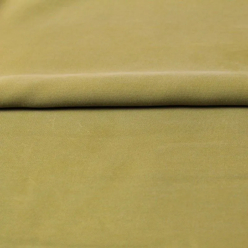 Tissu tencel au mètre fond vert olive