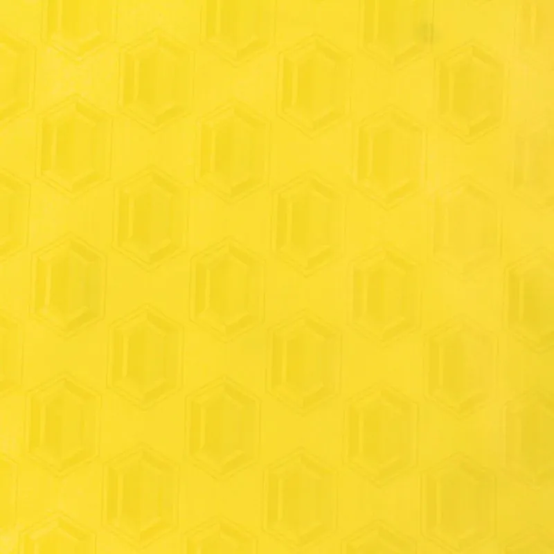 Bazin coton riche jaune imprimé motifs géométriques