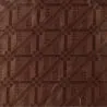 Bazin coton riche chocolat imprimé motifs géométriques